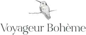 Logo Voyageur Bohème black cream