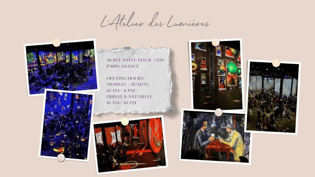 L’Atelier des Lumières Exhibition Paris